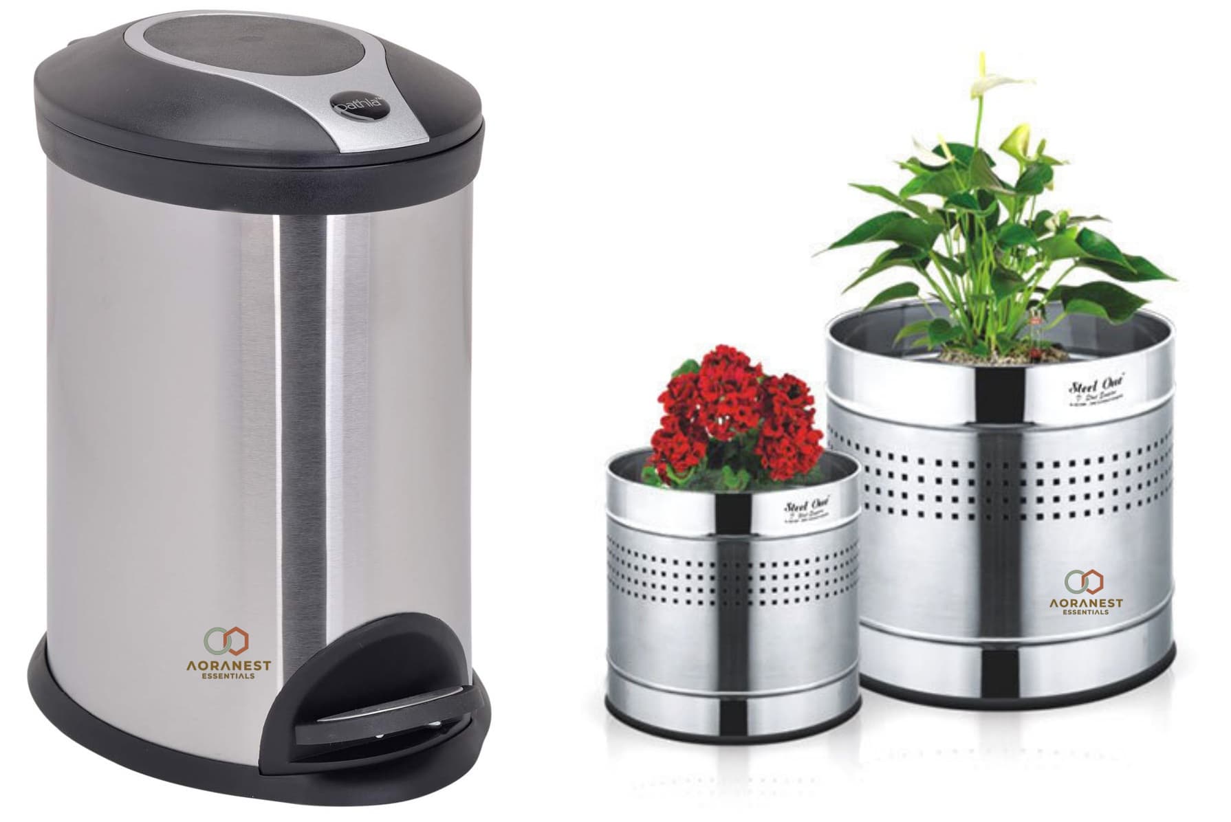 AN-SS-BIN-4 — Oval Bin with Bucket — view 1