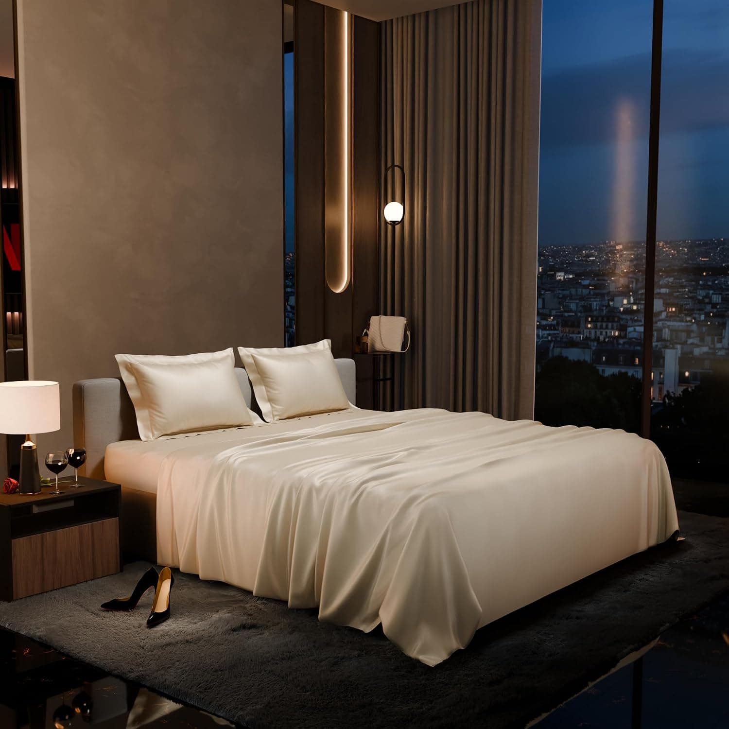 250 TC Bed Sheets Queen — view 1