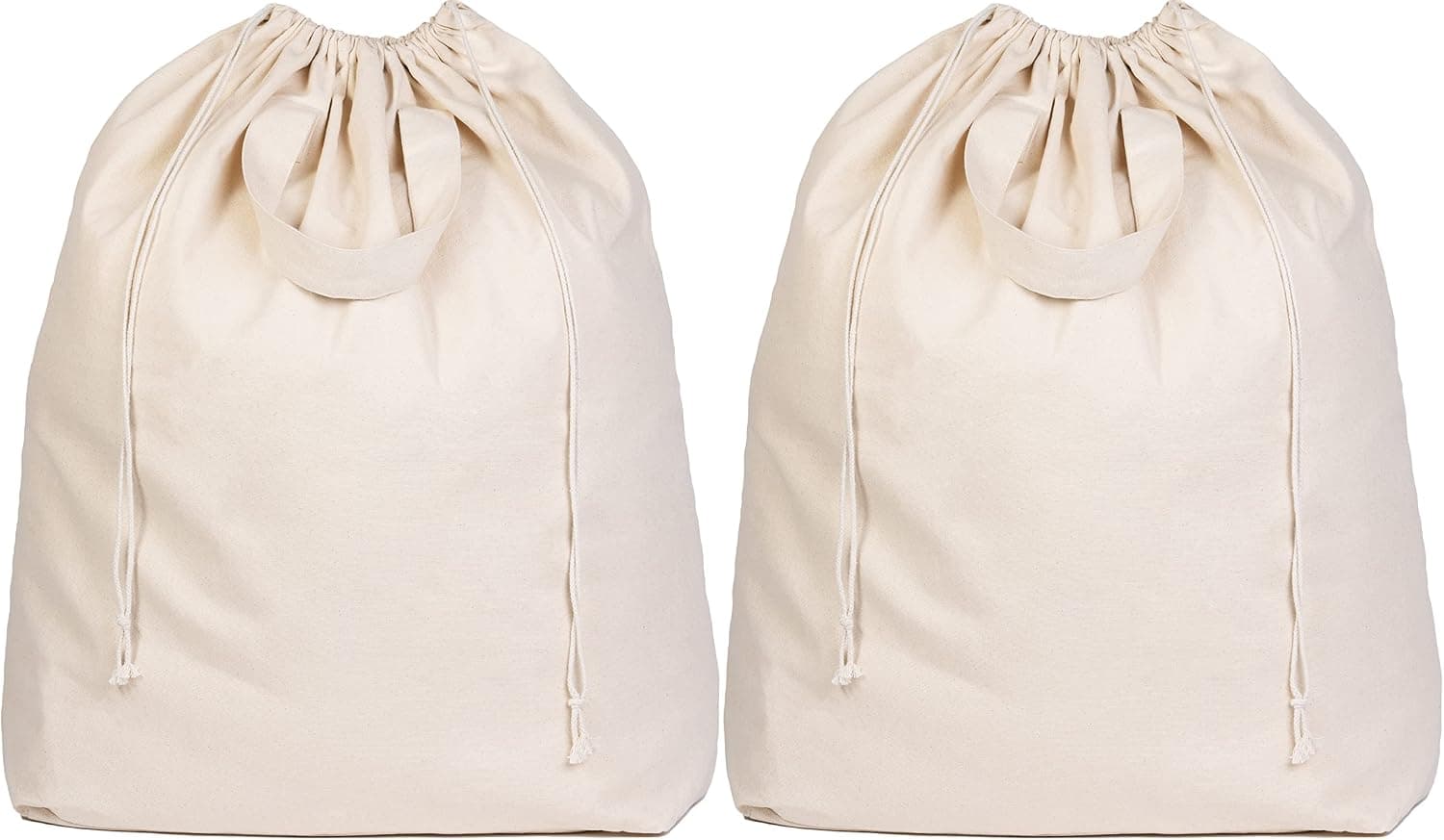 Cotton Laundry Bag — Drawstring Closure — view 1