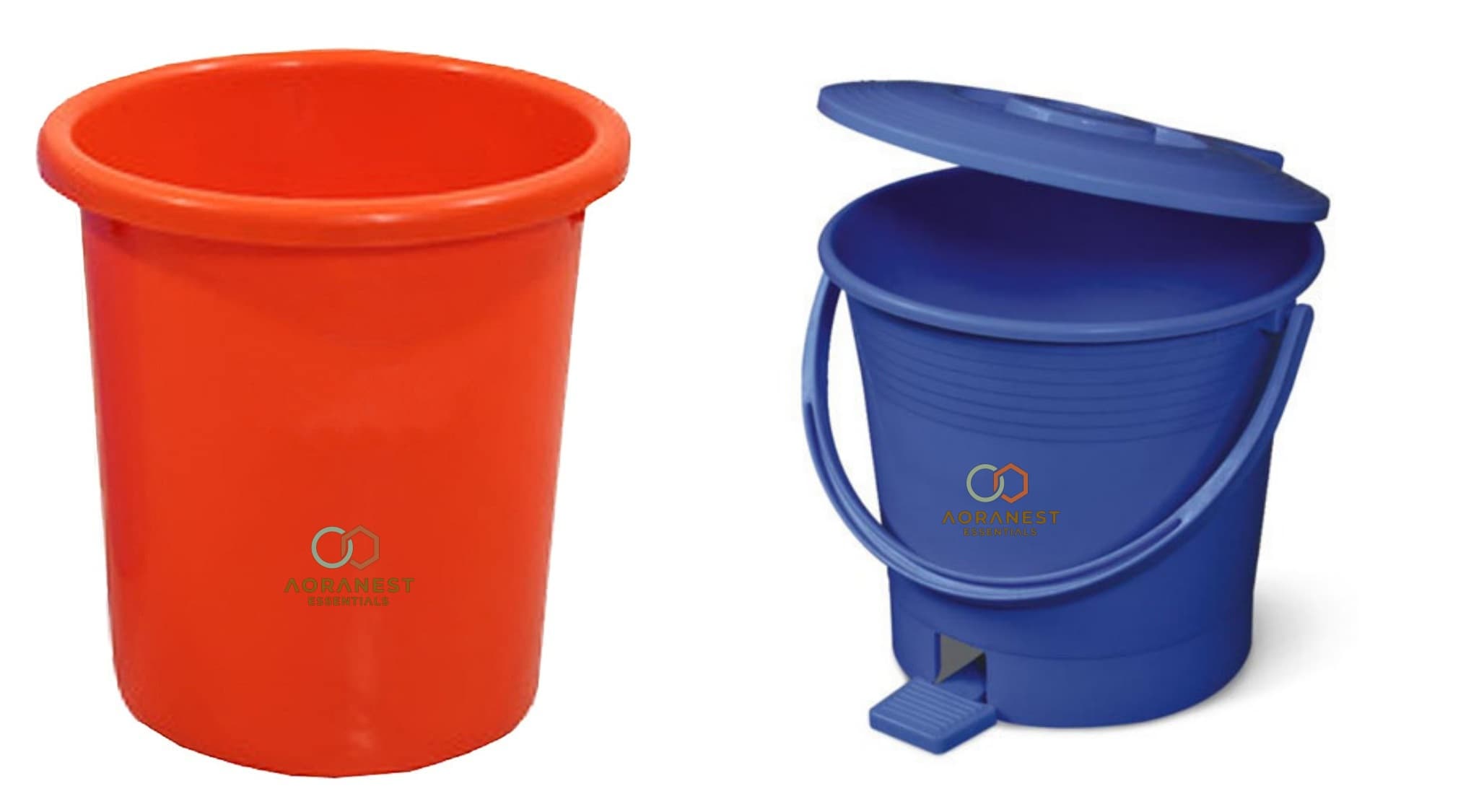 AN-PL-BIN-1 — Plain Plastic Waste Bin — view 1